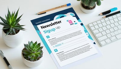 Newsletter Signup Illustration Newsletter Signup Illustration